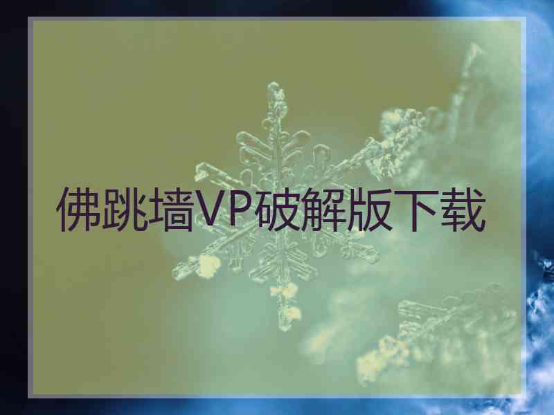 佛跳墙VP破解版下载