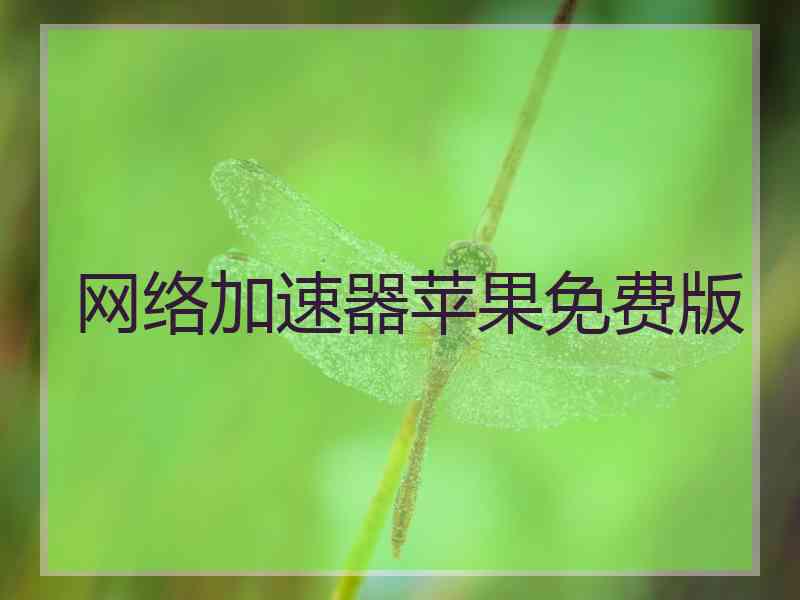 网络加速器苹果免费版