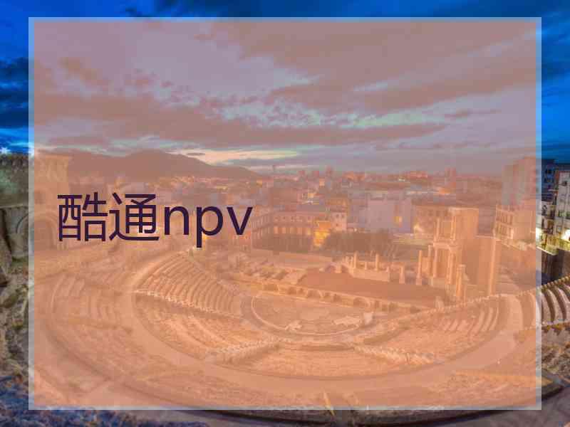 酷通npv