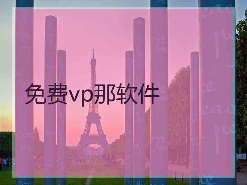 免费vp那软件