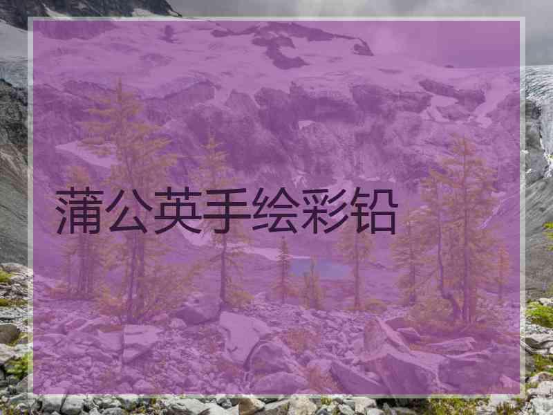蒲公英手绘彩铅