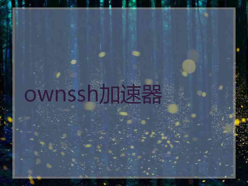 ownssh加速器