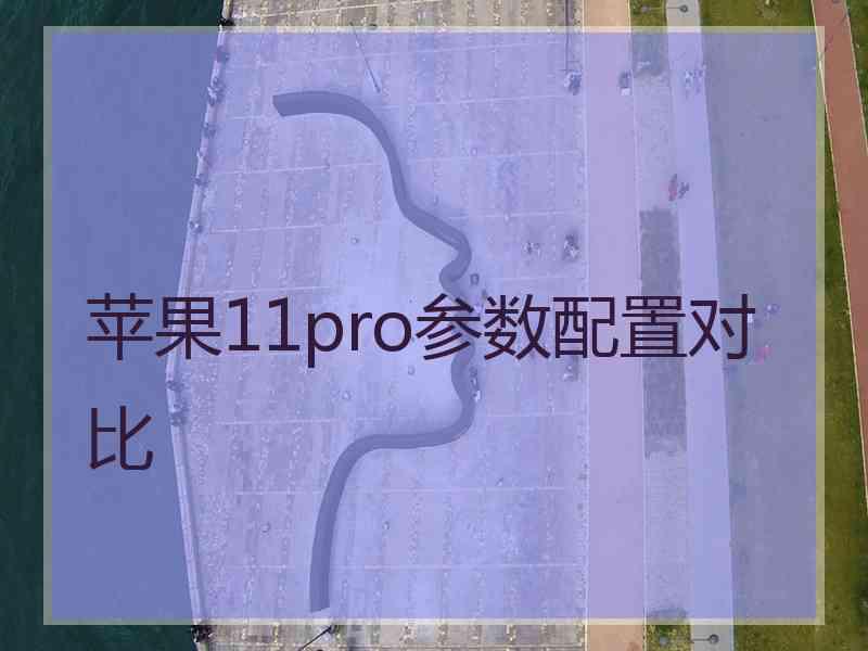 苹果11pro参数配置对比