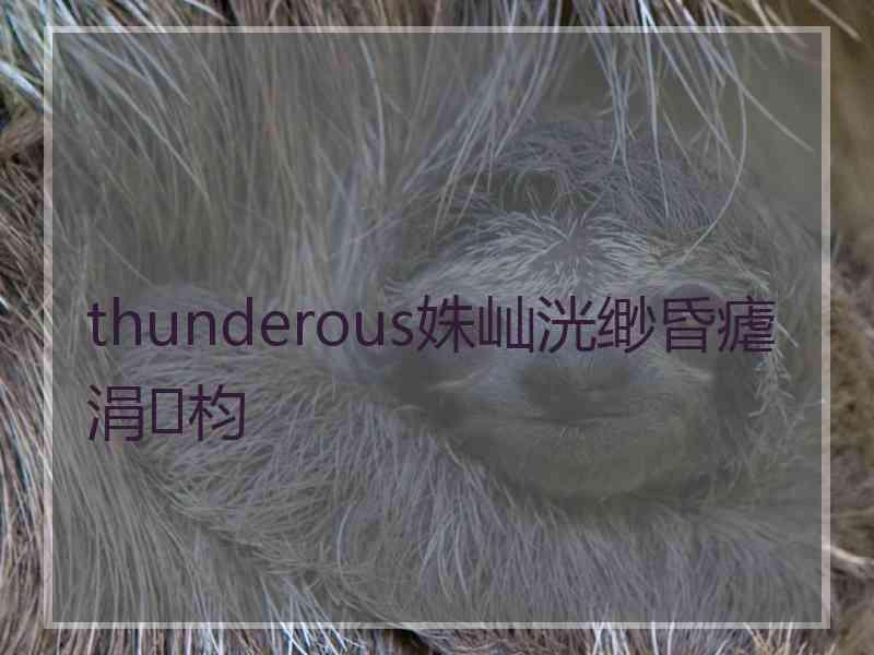 thunderous姝屾洸缈昏瘧涓枃